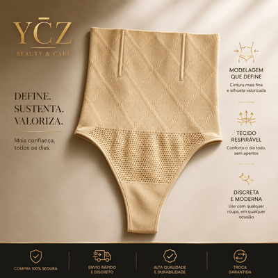 Calcinhas Modeladoras de Cintura Alta Sem Costura para Mulheres, Controle Abdominal, Terapia de Aquecimento Uterino, Roupa Íntima Redutora